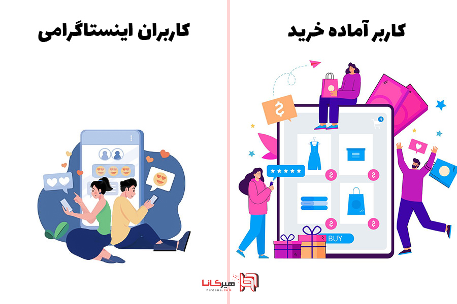 فرق کاربر آماده خرید با کاربر اینستاگرامی