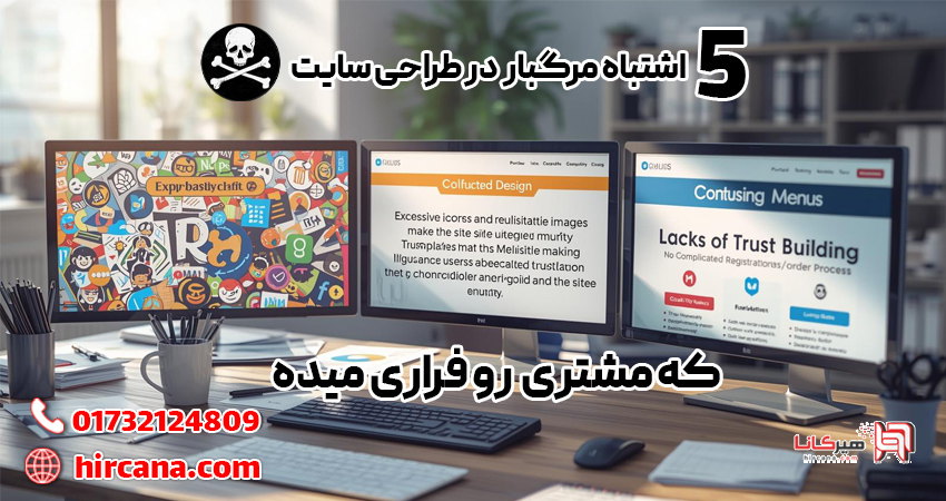5 اشتباه مرگبار در طراحی سایت که مشتریها دیگر به سایتتان برنمی‌گردند!