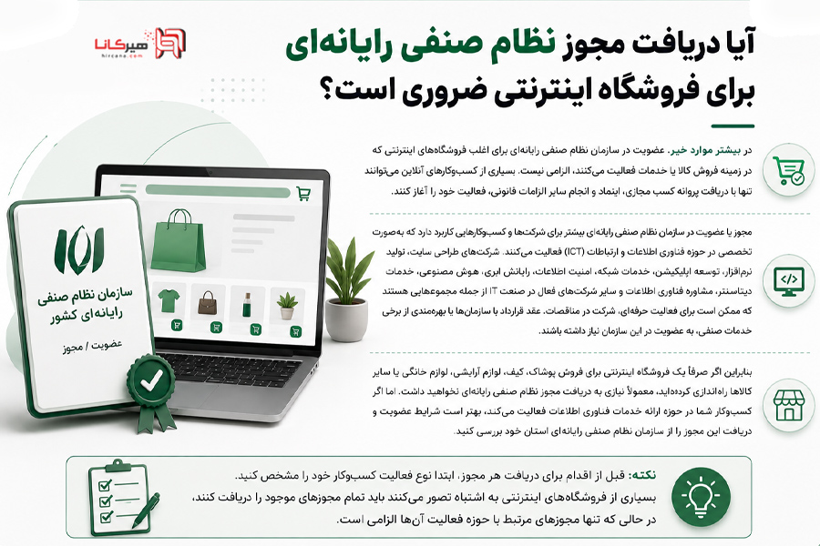 آیا دریافت مجوز نظام صنفی رایانه‌ای برای فروشگاه اینترنتی ضروری است؟